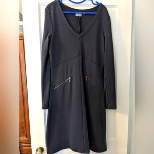 Athleta dark gray cotton blend dress, size L